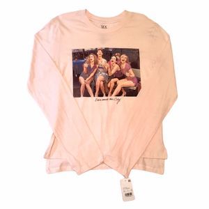 Sex & The City Group Tee L/S Pink NWT